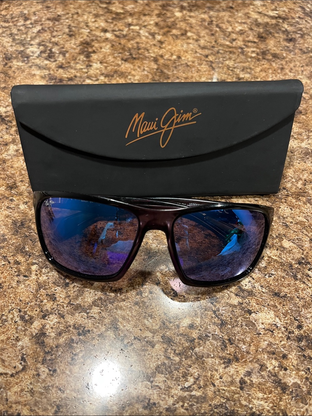 Maui Jim Sunglasses with Purple-Blue Mirrored Lenses